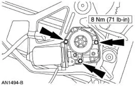 Motor -Window Regulator, Quarter